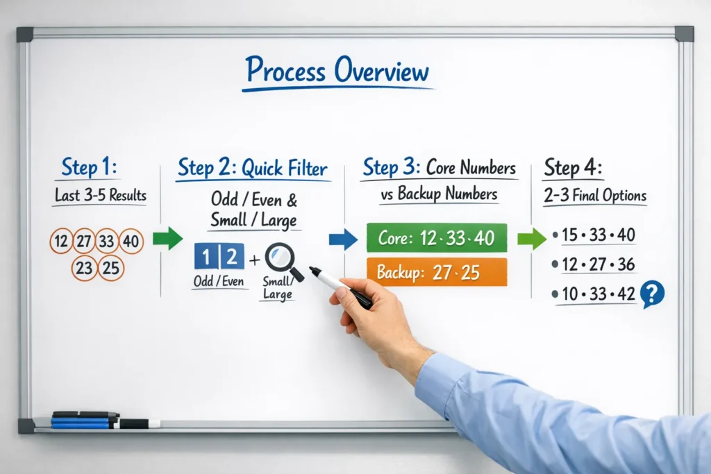 Use a basic filter to balance small-large and odd-even